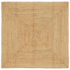 vidaXL Covor Bej 160 x 160 cm Iută