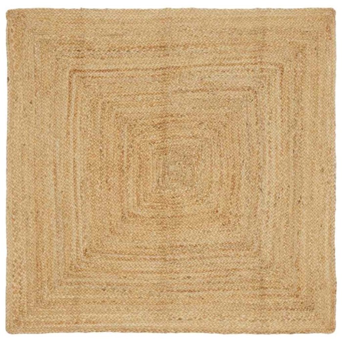 vidaXL Covor Bej 120 x 120 cm Iută