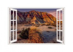 Autocolant decorativ, Fereastra, Multicolor, 83 cm, 674STC foto