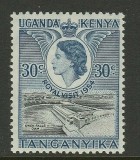 Kenya Uganda Tanganyika 1954 - Royal Visit, Regina Elisabeta II, neuzata
