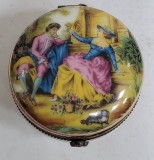 Cutie pentru bijuterii din portelan, Limoges, Secol XX