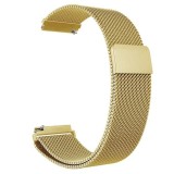 Cumpara ieftin Curea metalica compatibila Fossil Q Crewmaster, Milanese Loop, telescoape Quick Release, 22mm, Auriu
