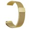 Curea metalica compatibila Fossil Q Crewmaster, Milanese Loop, telescoape Quick Release, 22mm, Auriu