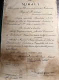 Brevet Regenta Mihai 1 Meritul Comercial si Industrial Cl. A 2 a