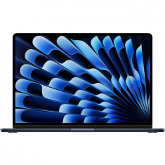 Laptop Apple MacBook Air 15.3&#039;&#039;, cu procesor Apple M3, 8 nuclee CPU si 10 nuclee GPU, 16GB, 1TB, Midnight, INT KB