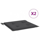 Perne scaune gradina 2 buc. antracit 40x40x4 cm tesatura Oxford