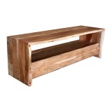 Cumpara ieftin Comoda TV Konna lemn masiv de acacia nuanta nuc 140x40x45 cm
