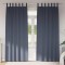 vidaXL Perdele cu perdele 2 pcs Antracit 225x140cm Poliester 4107560