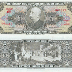 1964 , 5 cruzeiros ( P-176d.3 ) - Brazilia - stare aUNC