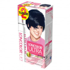 Vopsea de Par Permanenta LONCOLOR Ultra Max 1.2, Negru Albastrui, 200 ml, Vopsea Permanenta, Vopsea Par, Vopsea de Par LONCOLOR Ultra, Vopsea Par Negr