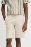 PS Paul Smith pantaloni scurți din amestec de in barbati, culoarea bej, M2R.699P.P22319