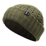 Caciula Knitted Green Beanie