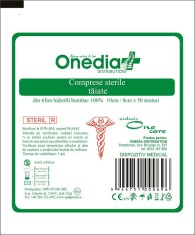 COMPRESE STERILE TAIATE 10CM*8CM 50STR. foto