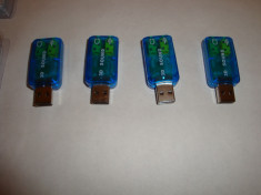 placa de sunet DAC audio USB are iesiri pentru casti / boxe microfon foto