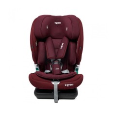 Scaun auto I-size U-Grow Goldfix Plus, isofix, 76-150 cm (9-36 kg), boxa bluetooth, rosu