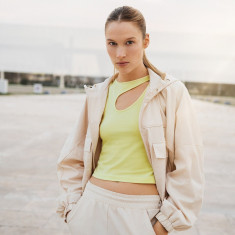 Crop-top din bumbac organic pentru femei