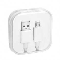 Cablu USB -micro USB / Cutie / 1m / Alb foto