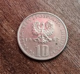 C50 - Moneda foarte veche - Polonia - 10 zloti - 1982, Europa
