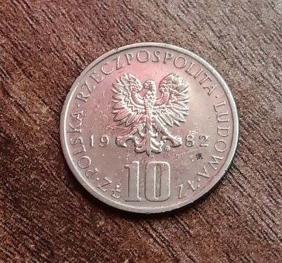 C50 - Moneda foarte veche - Polonia - 10 zloti - 1982 foto