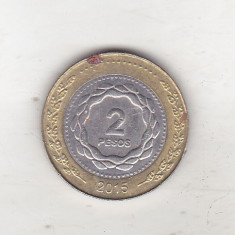 bnk mnd Argentina 2 pesos 2015 bimetal