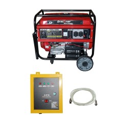 Generator electric Breckner Germany KWS-10000 cu ATS, 7.0 kW nominal si 7.5 kW maxim, 220V, motor pe benzina 18 CP, pornire electrica si manuala,