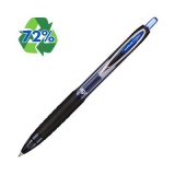 Pix cu gel Uni-ball Signo UMN-207E, 0. 7mm, cu mecanism, 72% din materiale reciclate, grip cauciucat, scris diverse culori, albastru