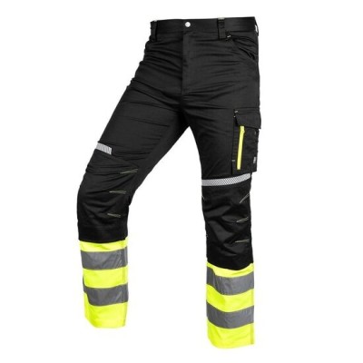 Pantaloni de lucru, reflectorizanti, negru si galben, model Hi-Vis, marimea M/50, NEO foto