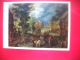 HOPCT 23414 PEISAK 1693- SCOALA OLANDEZA- JAN BREIGEL 1568-1625 --MUZEE RUSIA - CP PICTURA --NECIRCULATA