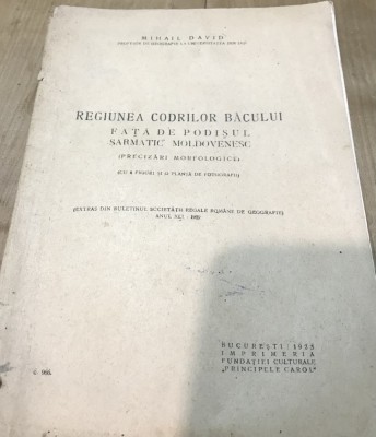 S. Carti Regaliste, Codrii Bacaului foto
