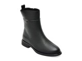 Ghete EPICA negre, T1506, din piele naturala