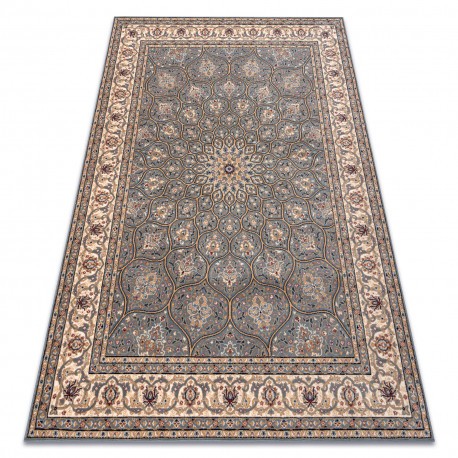 Covor L&acirc;nă NAIN Rozeta, cadru, 1180/51034 albastru / bej, 160x230 cm