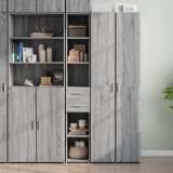 VidaXL Dulap &icirc;nalt, gri sonoma, 30x42,5x185 cm, lemn prelucrat