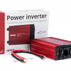 Invertor Tensiune 12V-230V 1000W Amio 03283