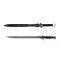 Set maceta si sabie de vanatoare, DEPOX&reg;, otel inoxidabil, 61 cm