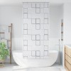VidaXL Jaluzea roletă de duș 80x240 cm Model pătrate