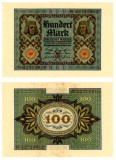 GERMANIA █ bancnota █ 100 Mark █ 1920 █ P-69b █ UNC █ necirculata