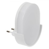 Lampă de Veghe, Model Simplu, Plastic, Alb, 7.5x2.5x9.5 cm, 0.6W, 230V, Oem