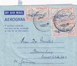 FILATELIE TEMATICA - PLIC NOUA ZEELANDA TEMATICA AVION AVIOANE AVIATIE AIRMAIL AEROGRAMA