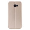Husa Flip Wallet MyStyle Gold pentru Samsung Galaxy J5 2017, Piele intoarsa, Piele ecologica, Buzunar card, Rezistenta la zgarieturi
