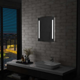 Oglinda cu LED de perete pentru baie, 50 x 60 cm GartenMobel Dekor, vidaXL