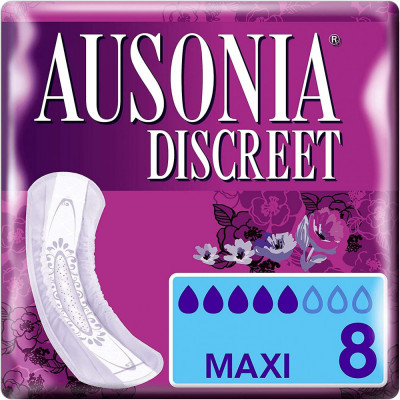 Absorbante pentru incontinenta DISCREET MAXI,8 buc/pachet AUSONIA foto