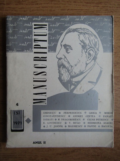 Revista Manuscriptum nr. 4/1971