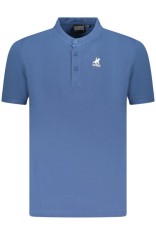 U.S. Grand POLO Tricou barbati cu guler tunica, logo brodat, regular fit, albastru, S foto