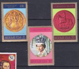DB1 Bermuda 1978 QEII 25 Ani Incoronare 3 v. MNH, Nestampilat