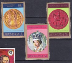 DB1 Bermuda 1978 QEII 25 Ani Incoronare 3 v. MNH