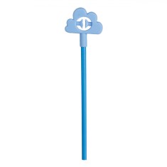 Creion 3D, Model Nor, Culoare Bleu, Lungime 21cm, Topper cu Ventuză