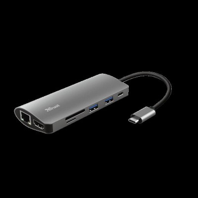 Hub USB Trust Dalyx, 7 porturi USB-C, negru foto
