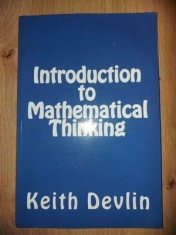 Introduction to mathematical thinking- Keith Devlin