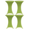 Husa elastica pentru masa, 4 buc., verde, 60 cm