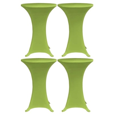 Husa elastica pentru masa, 4 buc., verde, 60 cm foto